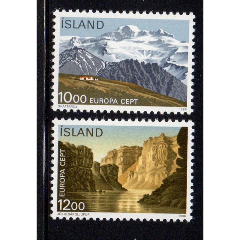 Iceland Sc 622-623 1986 Europa stamp set mint NH
