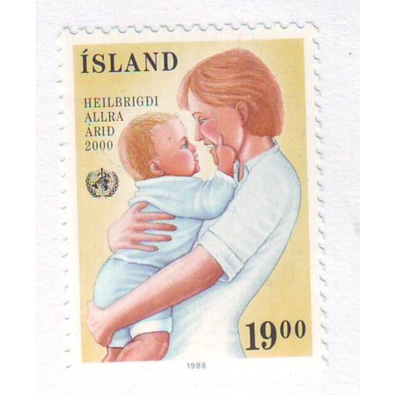 Iceland Sc 668 1988 40th Anniversary WHO stamp mint NH