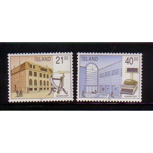 Iceland Sc  695-699 1990 Europa  stamp set mint NH