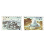 Iceland Sc 741-42 1991 Landscapes mint NH