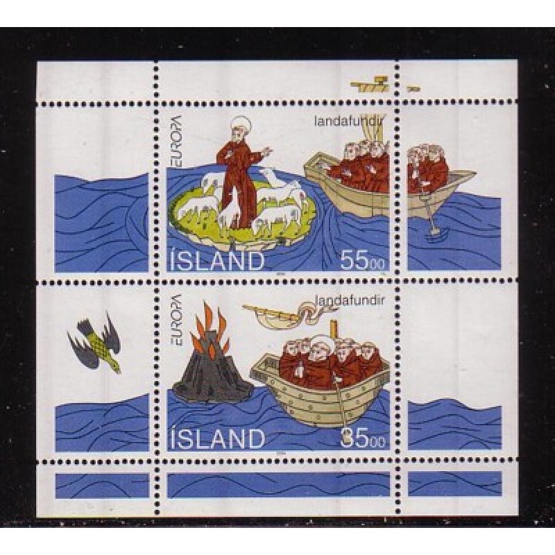Iceland Sc 781a 1994 Europa St Brendan stamp sheet mint NH