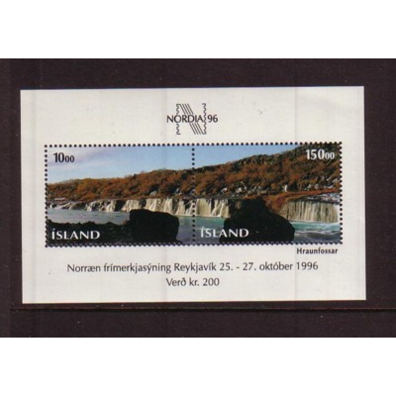Iceland Sc 810 1995 NORDIA 96 stamp sheet mint NH