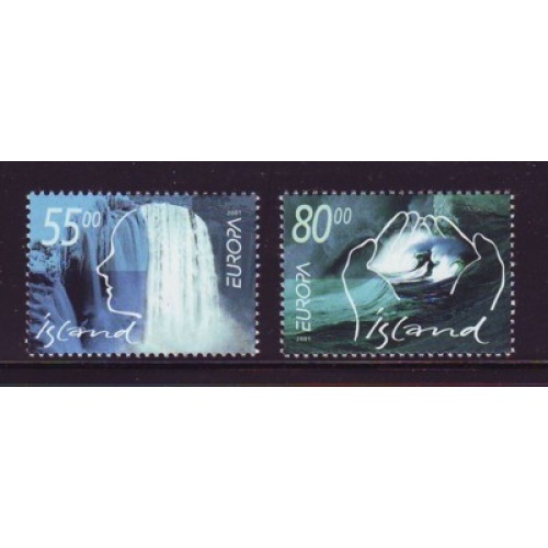 Iceland Sc 937-938 2001 Europa stamp set mint NH
