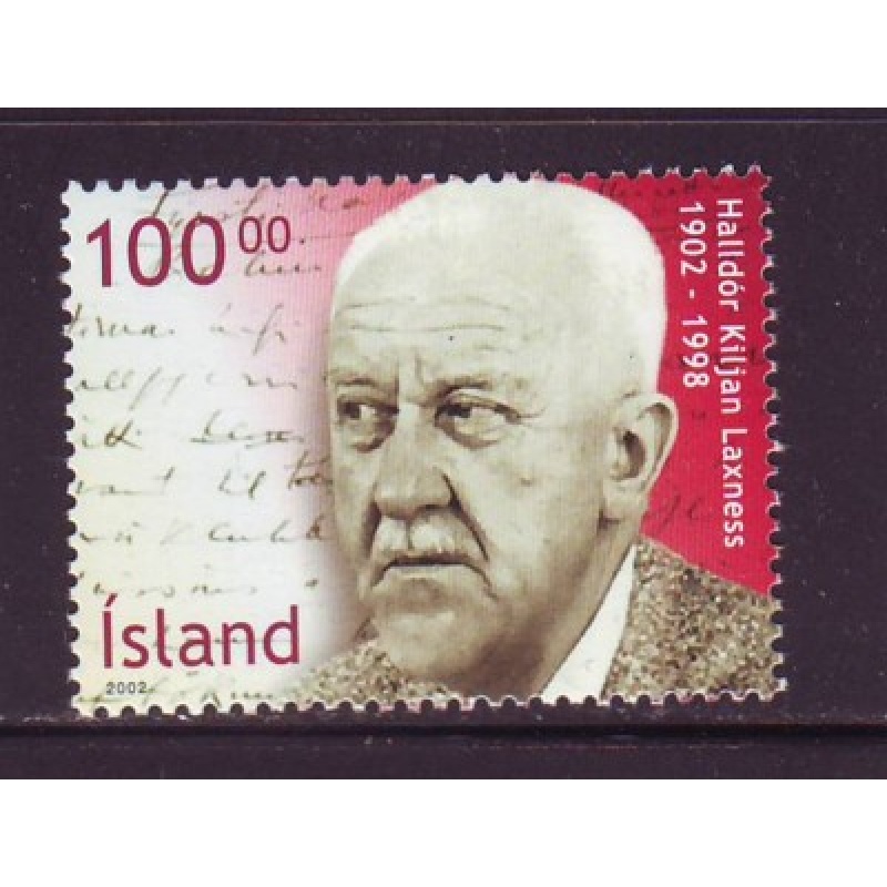 Iceland Sc 960 2002 Laxness Nobel Prize stamp mint NH