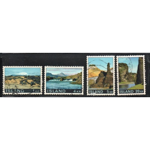 Iceland Sc 412-15 1970 views stamp set used