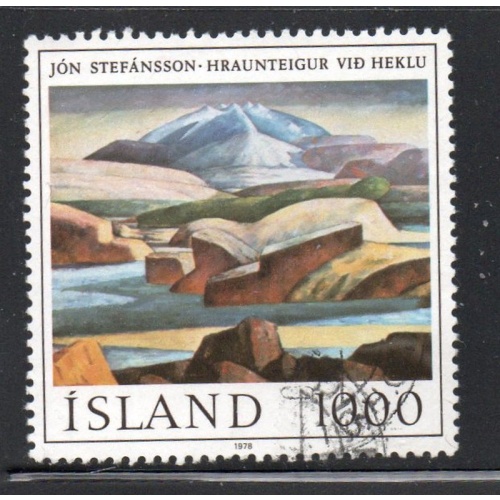 Iceland Sc 511 1978 Stefansson Painting stamp used