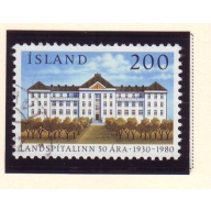 Iceland Sc 538 1980 University Hospital Anniversary stamp used
