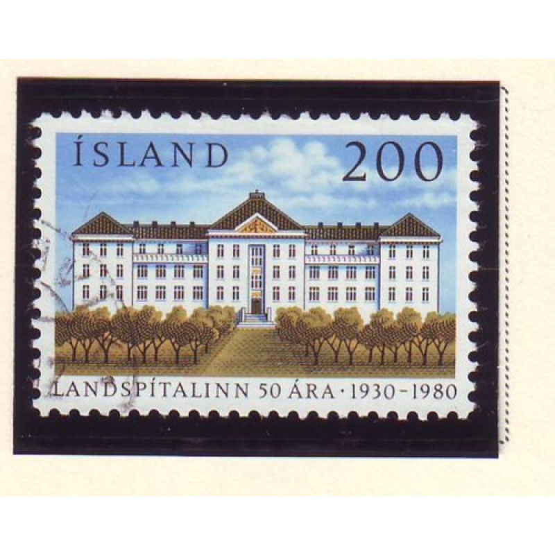 Iceland Sc 538 1980 University Hospital Anniversary stamp used