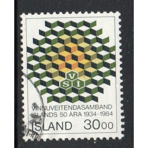 Iceland Sc 599 1984 Employers Confederation stamp  used