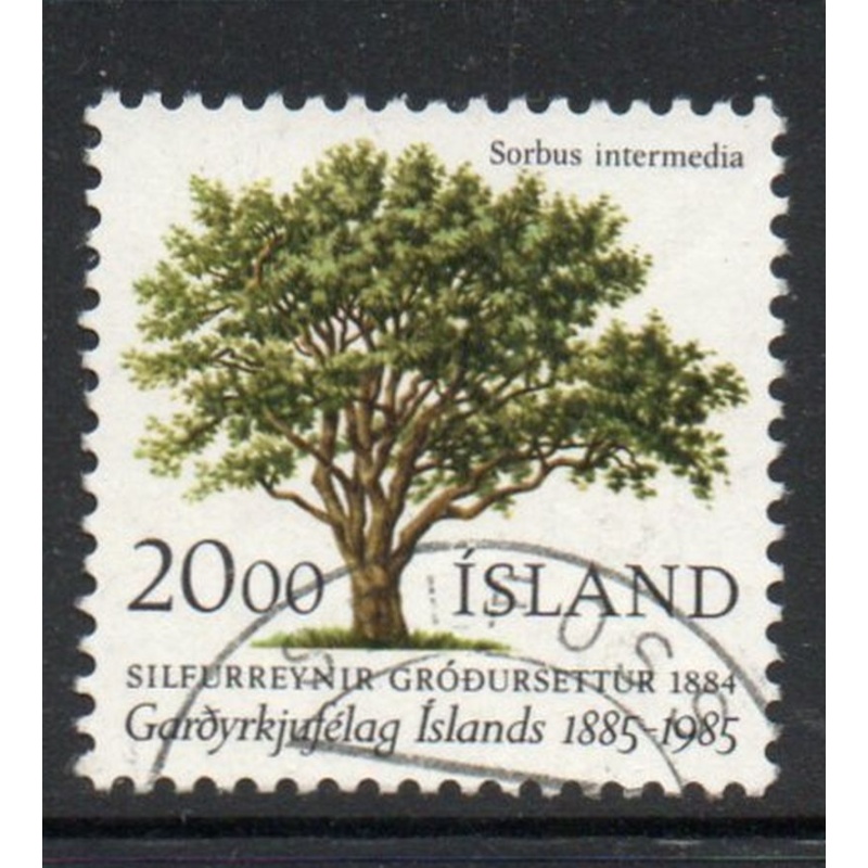 Iceland Sc 608 1985 Tree stamp used