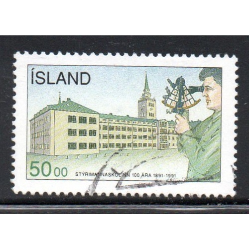Iceland Sc 746 1991 Navigation School stamp used