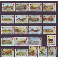 Isle of Man Sc 12-27 1973 1st long stamp set mint NH