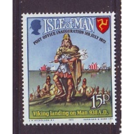 Isle of Man Sc 28 1973 Vikings Landing stamp mint NH