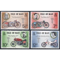 Isle of Man Sc 66-69 1975 Motorcycle Races stamp set mint NH