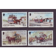 Isle of Man Sc 82-85 Trams stamp set mint NH