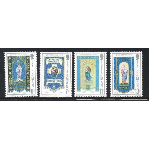Isle of Man Sc 92-95 1976 Christmas stamp set mint NH