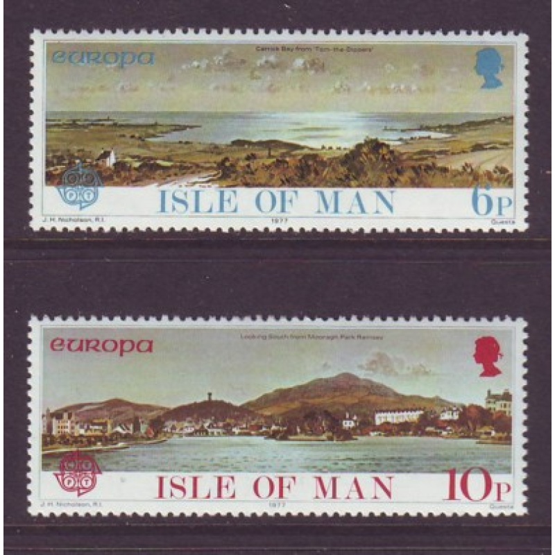Isle of Man Sc 99-100 1977 Europa stamp set mint NH