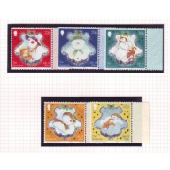 Isle of Man Sc 1008-1012 2003 Christmas stamp set mint NH