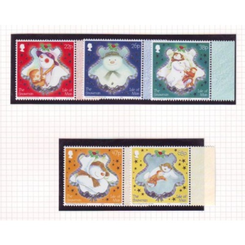 Isle of Man Sc 1008-1012 2003 Christmas stamp set mint NH
