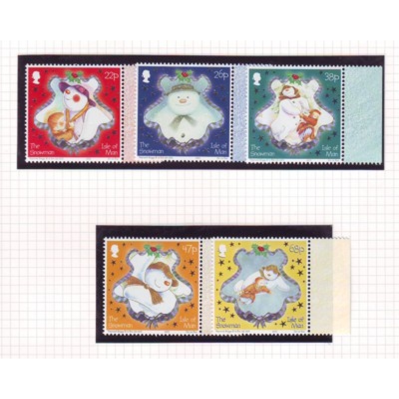 Isle of Man Sc 1008-1012 2003 Christmas stamp set mint NH