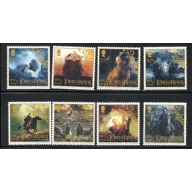Isle of Man Sc 1013-1020 2003 Lord of the Rings stamp set mint NH