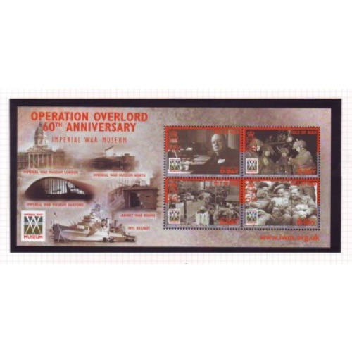 Isle of Man Sc 1032 2004 Operation Overlord  Anniversary stamp sheet mint NH