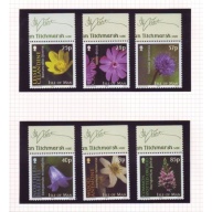 Isle of Man Sc 1033-1038 2004 Flowers stamp set mint NH