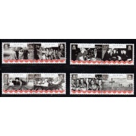 Isle of Man Sc 1087-1090 2005 Victory World War II Anniversary stamp set mint NH
