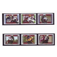 Isle of Man Sc 1096-1101 2005 Motorcycle Racers stamp set mint NH
