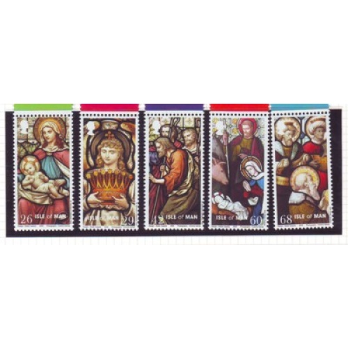 Isle of Man Sc 1128-1132 2005 Christmasstamp set mint NH