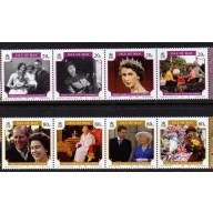 Isle of Man Sc 1133-1134 2006 80th Birthday QE II stamp set mint NH