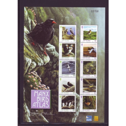 Isle of Man Sc 1142f 2006 Birds  Belgica stamp sheet mint NH