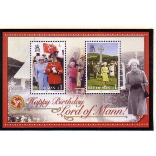 Isle of Man Sc 1142 2006 80th Birthday QE II stamp sheet mint NH