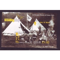 Isle of Man Sc 1188  2007Scouting Anniversary stamp sheet mint NH