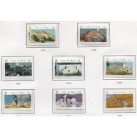 Isle of Man Sc 1190-1197 2007 Sayle Paintings stamp set mint NH