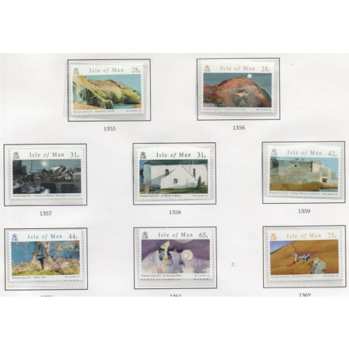 Isle of Man Sc 1190-1197 2007 Sayle Paintings stamp set mint NH