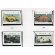 Isle of Man Sc 1198-1201 2007 Sayle Paintings self adhesive stamp set mint NH