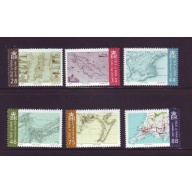 Isle of Man Sc 1215-1220  2007 Historic Maps  stamp set mint NH