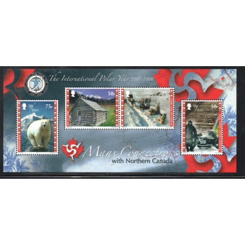 Isle of Man Sc 1227  2007 Northern Canada Connections  stamp sheet mint NH