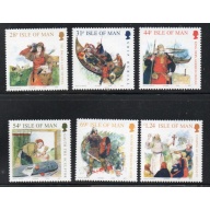 Isle of Man Sc 1246-1251 2008 Vikings on Isle of Man stamp set mint NH
