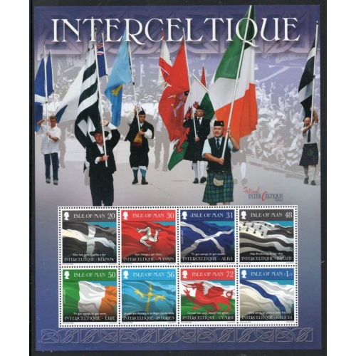 Isle of Man Sc 1267a 2008 Interceltic Music Festival stamp sheet mint NH