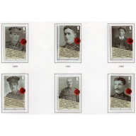 Isle of Man Sc 1277-1282 2008 End of World War I Anniversary stamp set mint NH