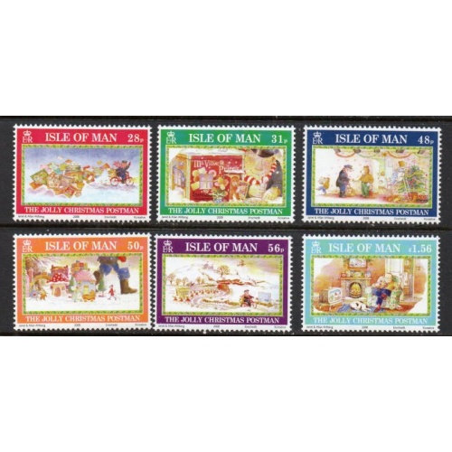 Isle of Man Sc 1290-1295 2008 Christmas stamp set mint NH