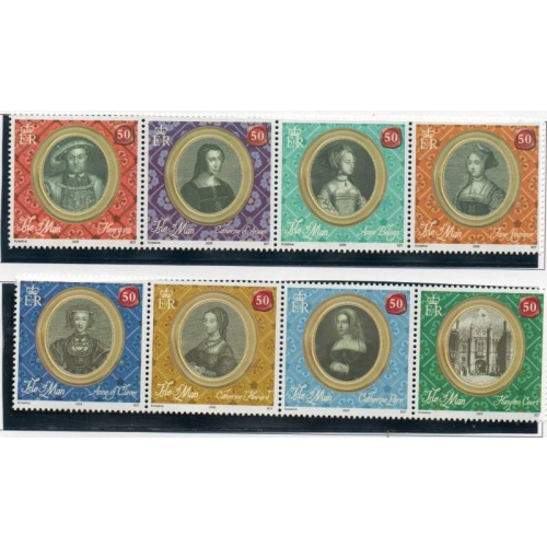 Isle of Man Sc 1301-1302 2009 Henry VIII & Wives stamp set mint NH