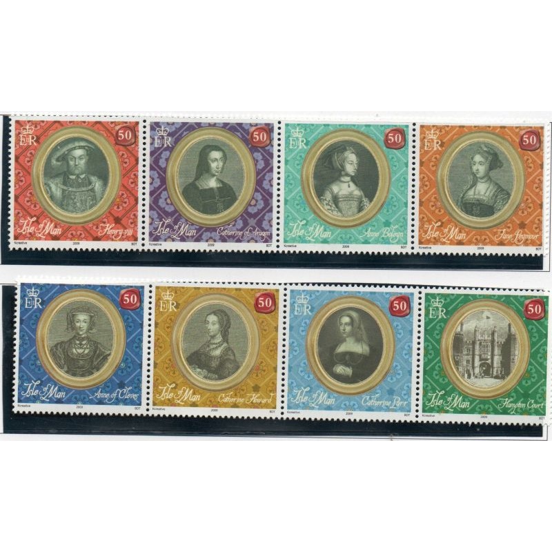 Isle of Man Sc 1301-1302 2009 Henry VIII & Wives stamp set mint NH
