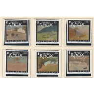 Isle of Man Sc 1334-1339 2009 Knox Watercolour Paintings stamp set mint NH