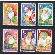 Isle of Man Sc 1341-1346 2009 Christmas stamp set mint NH