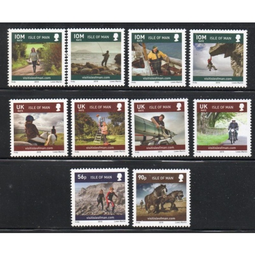 Isle of Man Sc 1349a-1352 2010 Everyday Life stamp set mint NH