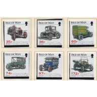 Isle of Man Sc 1375-1380 2010 Model T Fords stamp set mint NH