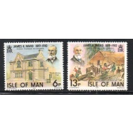 Isle of Man Sc 137-38 1978 Ward stamp set mint NH